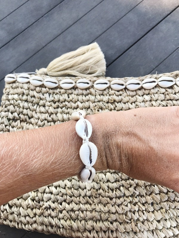 Bracelet coquillages | Seaside beige